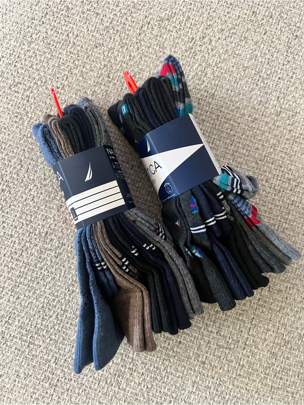 New Nautica 2 Sets Of Mens Crew Socks-10 Pairs - Picture 2 of 4
